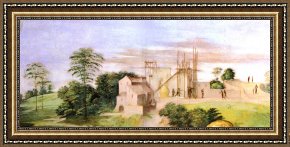 Raphael Framed Prints - Disputation of The Holy Sacrament (la Disputa) [detail 2a] by Raphael